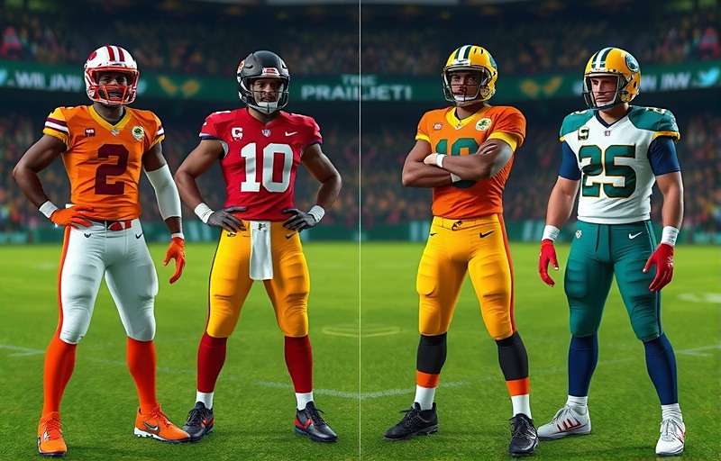 NFL India Dominator regional variations showing North and South Indian team uniforms